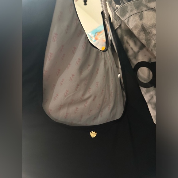 Juicy Couture Slogan Swimsuit Black and Gold - Picture 4 of 6